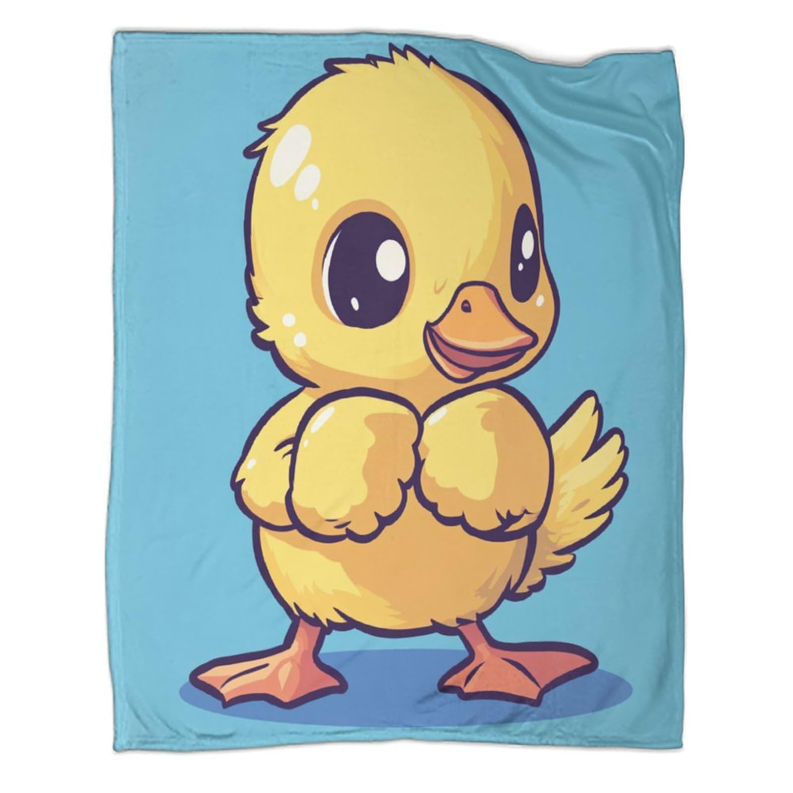 Housse de canapé Canard Kung Fu plaid flanelle doux jeté de lit imprimé 127x152cm