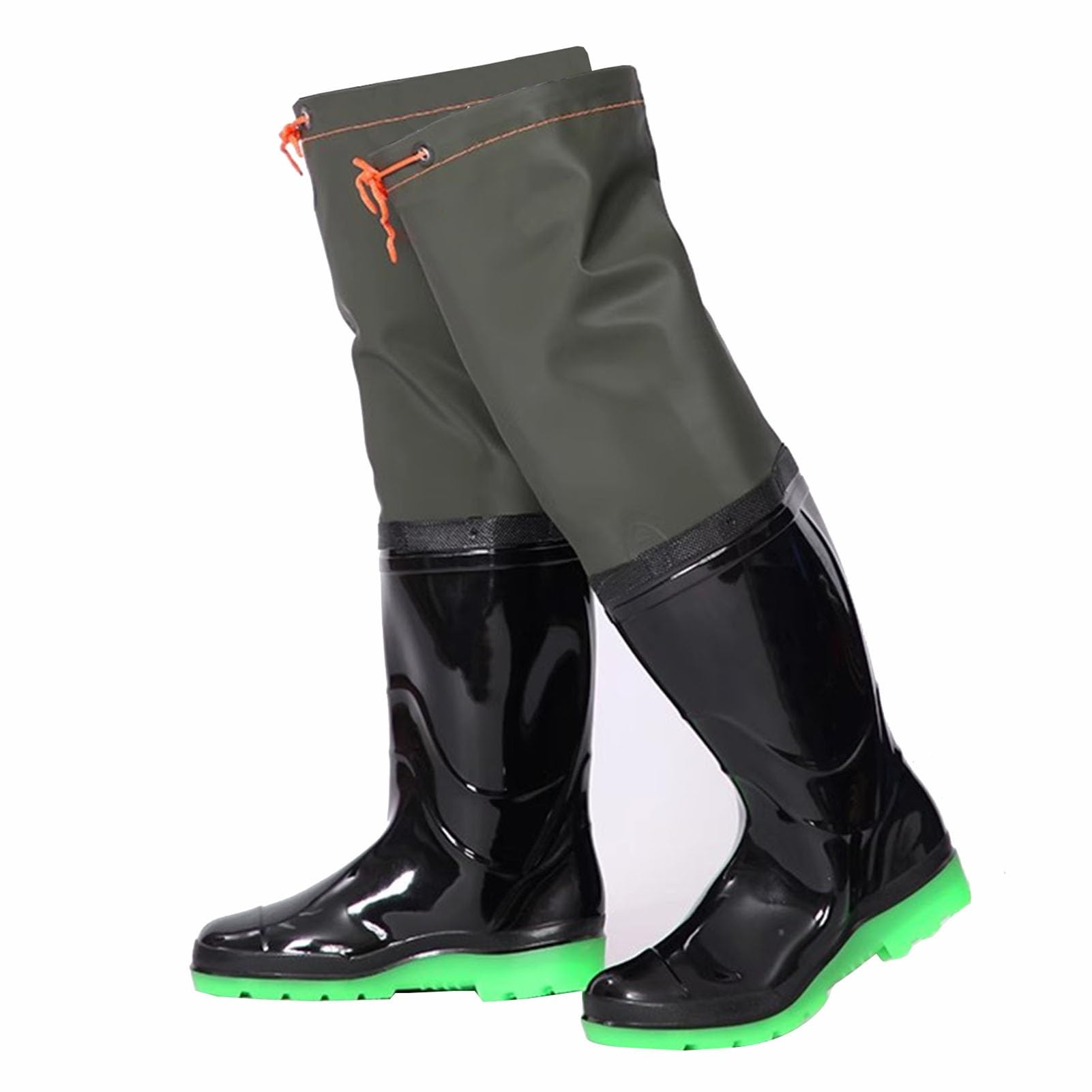 Trampolieri da Pesca | , Trampolieri da pesca, Trampolieri da pesca impermeabili in PVC Caccia da pesca Nero Taglie 4-9 (6.5)