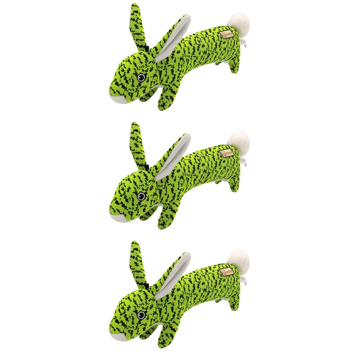 Mipcase 3 Uds Juguete De Peluche Perro De Juguete para Mascotas Juguete con Sonido para Mascotas Perro De Juguete con Sonido Verde Resistente A Mordidas Juguete con Sonido Juguete para