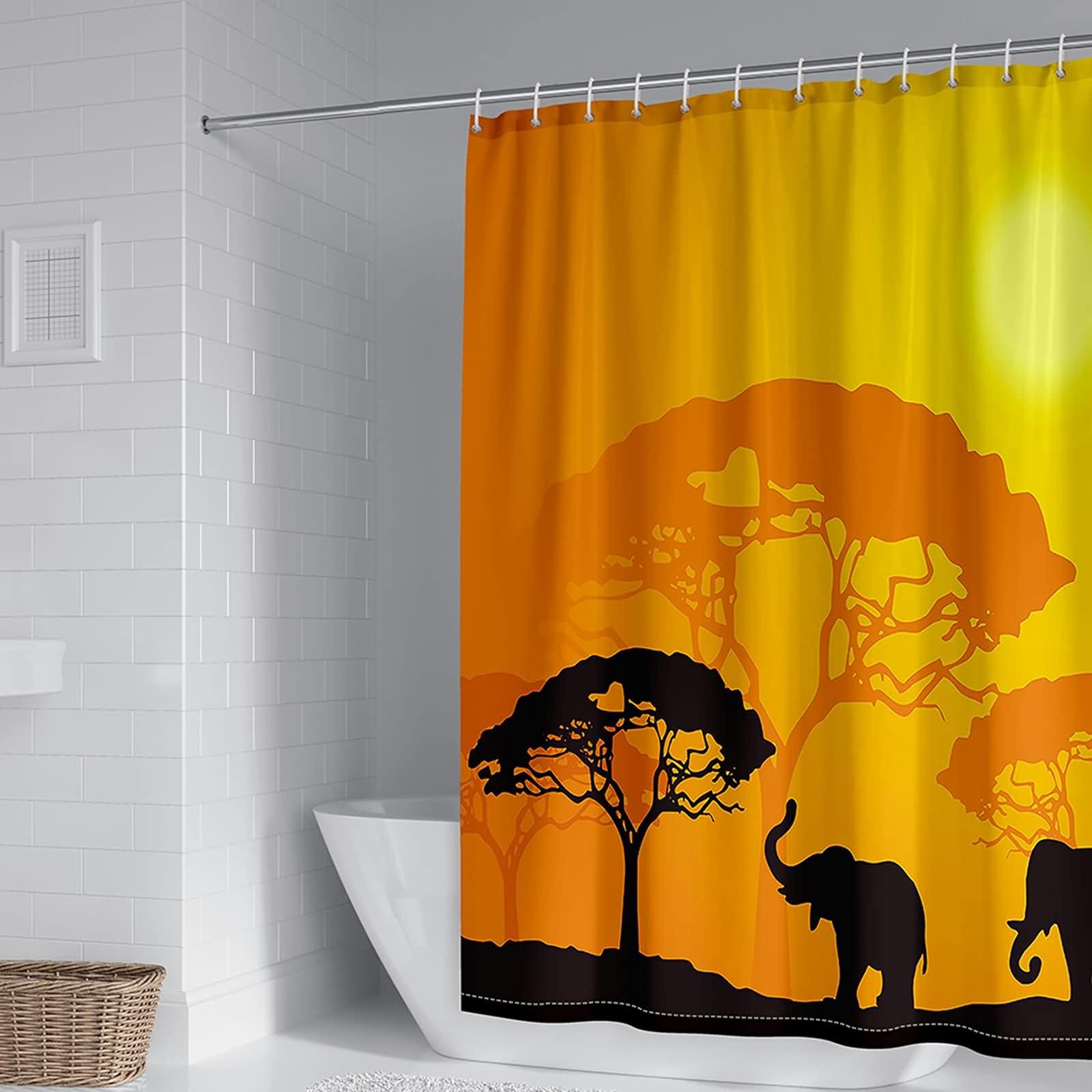 Rideau de douche en polyester KnSam 180x200cm aux finitions soignées