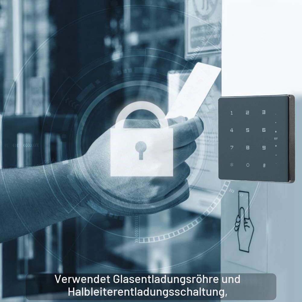 Tosuny Wasserdichter RF-RFID-Kartenleser, Tastaturleser für Türzugriffskontrolle Wiegand 26/34.(125 kHz ID)