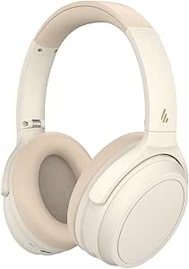 Edifier WH700NB Active Noise Cancelling Headphones - 68H Playtime - AI Call Noise Cancellation - Dual Device Connection - Lightweight & Foldable Design - Fast Charge - Bluetooth 5.3 - Ivory