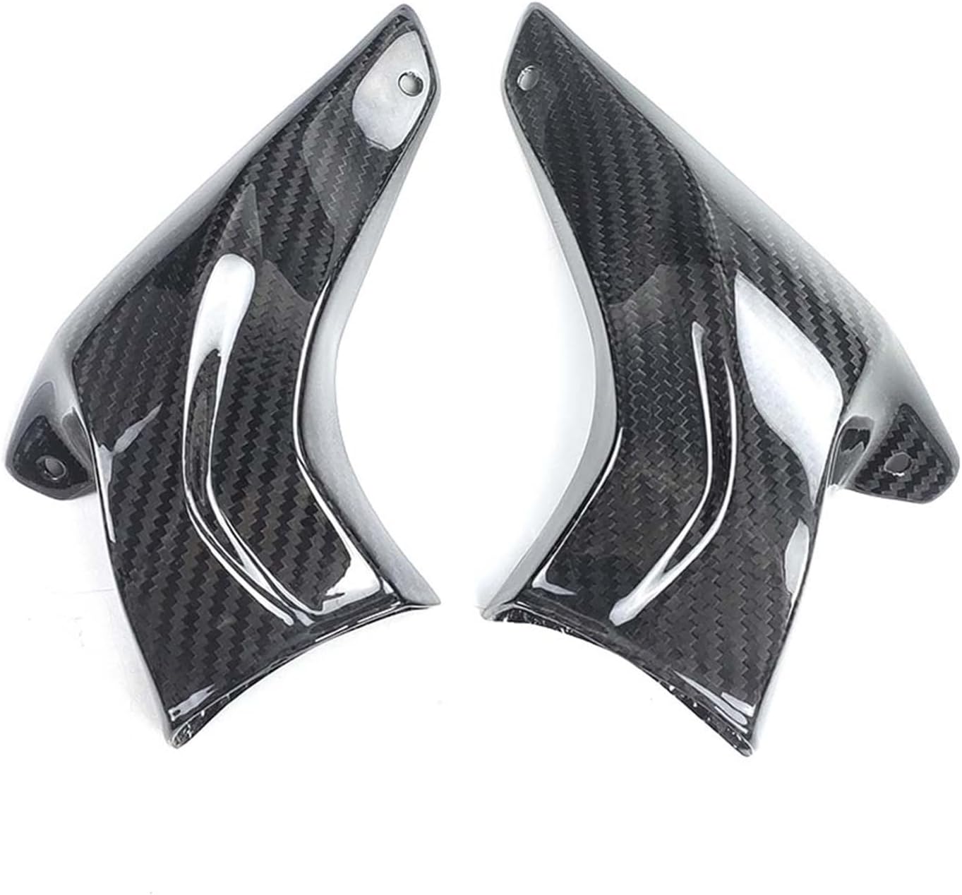 Carbon Fiber Front Brake Caliper Air Guide Outlet Radiator Compatible with Ducati Compatible with BMW Motorcycle Universal