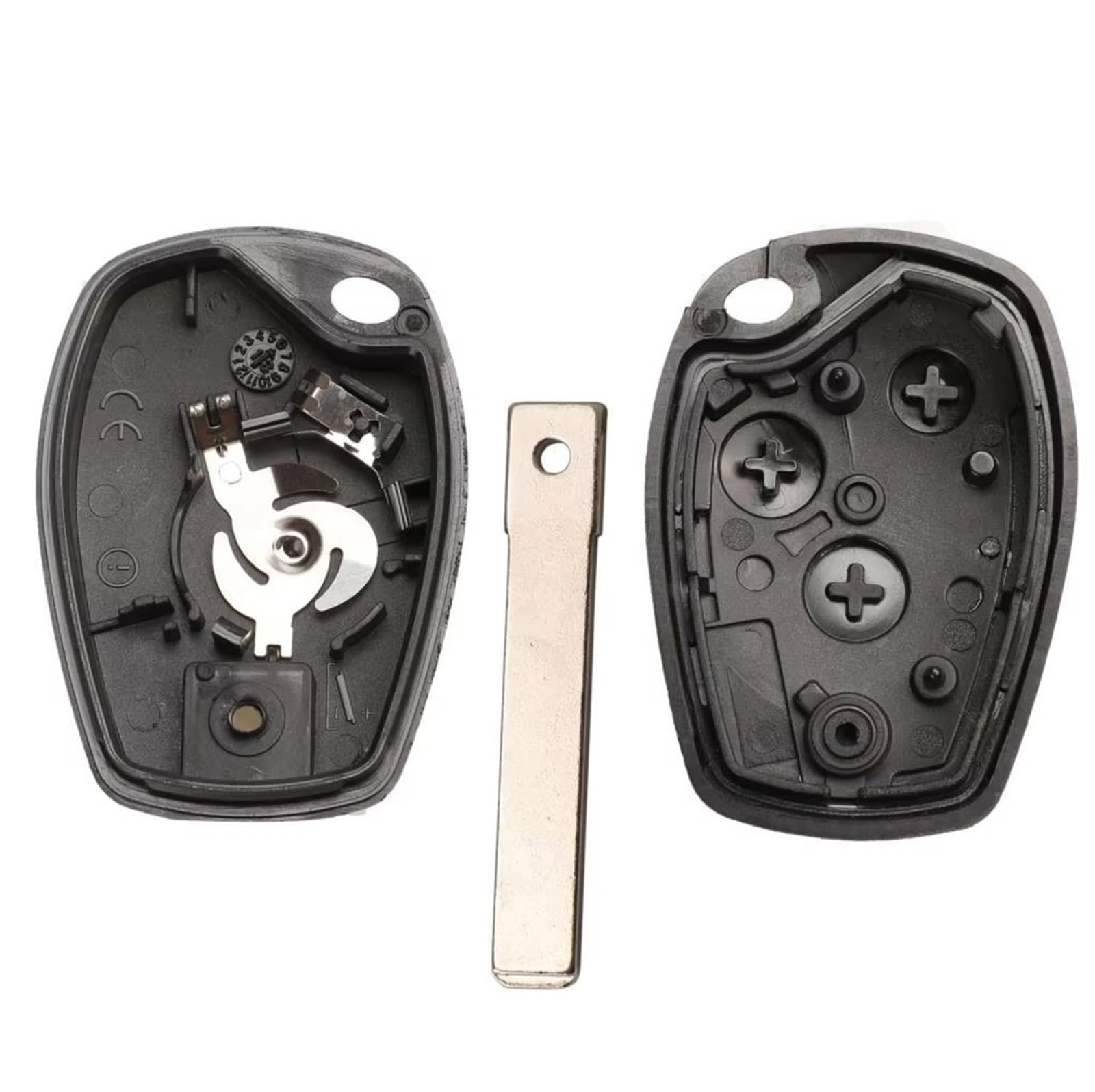 Compatibile Con Per Twingo 2007 2008 2009 Per Kangoo 2004 2005 2006 2 3 Pulsanti Chiave A Distanza Dell'automobile Borsette Caso VA2 Uncut(VA2 3B)