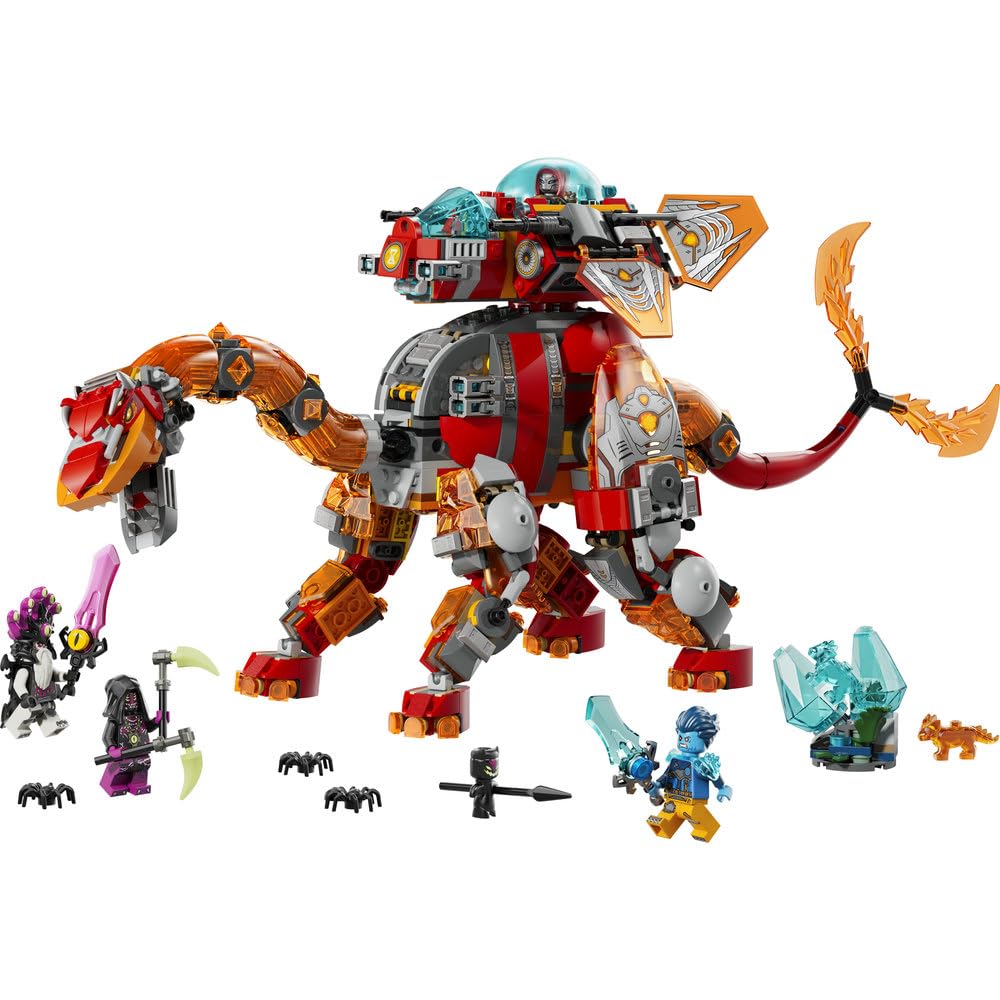 LEGO DREAMZzz Dinostatek kosmiczny 71514 | dinostatek kosmiczny, zestaw klocków, prezent dla chłopca i dziewczynki 9+, przygoda fantasy, 1007 elementów