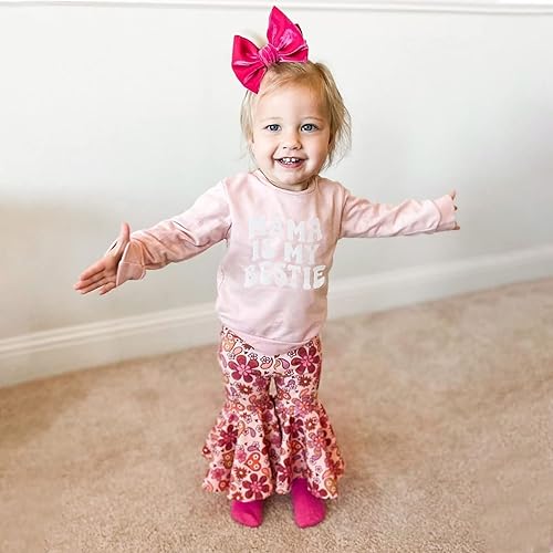 Miniatura 9 de Conjunto de ropa para el día de San Valentín con parte inferior acampanada para bebé niña