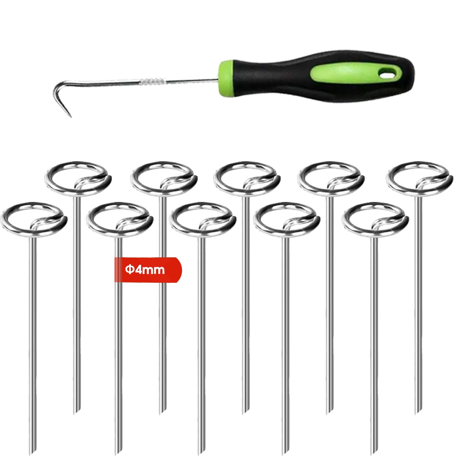 Lot de 30 agrafes paysagères de 15,2 cm pour bâche de protection contre les mauvaises herbes, très résistantes (calibre 11, 30 pièces)
