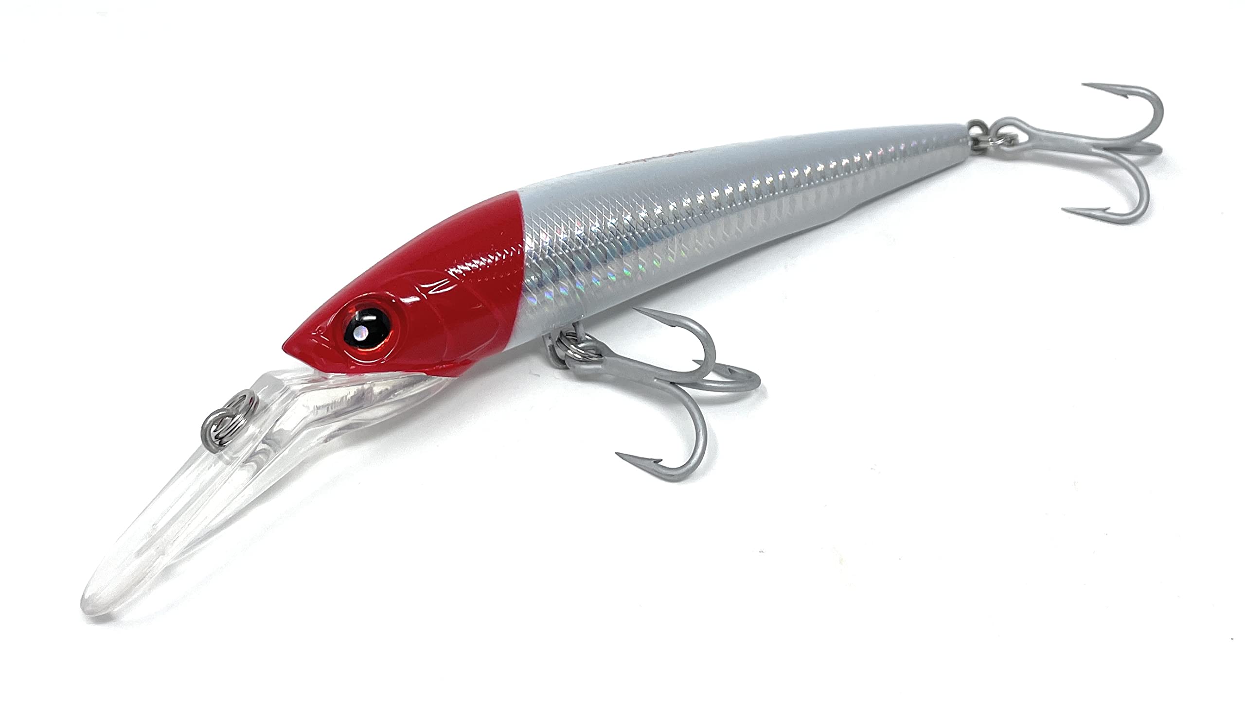 Capt Jay Fishing Deep Diving Fishing Lures Swimbait Sinking Minnow Lure Saltwater Trolling Lure (Red Head(50g), 140mm) : Sports & Outdoors
