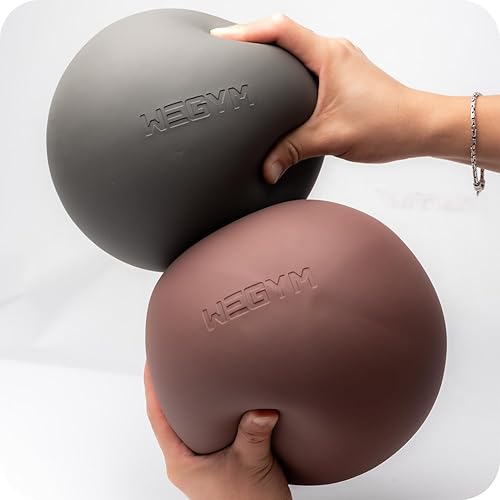 Miniatura 4 de WeGym Pelota de pilates de 7.87 pulgadas, pelota de ejercicio para equilibrio, estabilidad, fitness, fuerza central en el gimnasio en casa, pequeñas