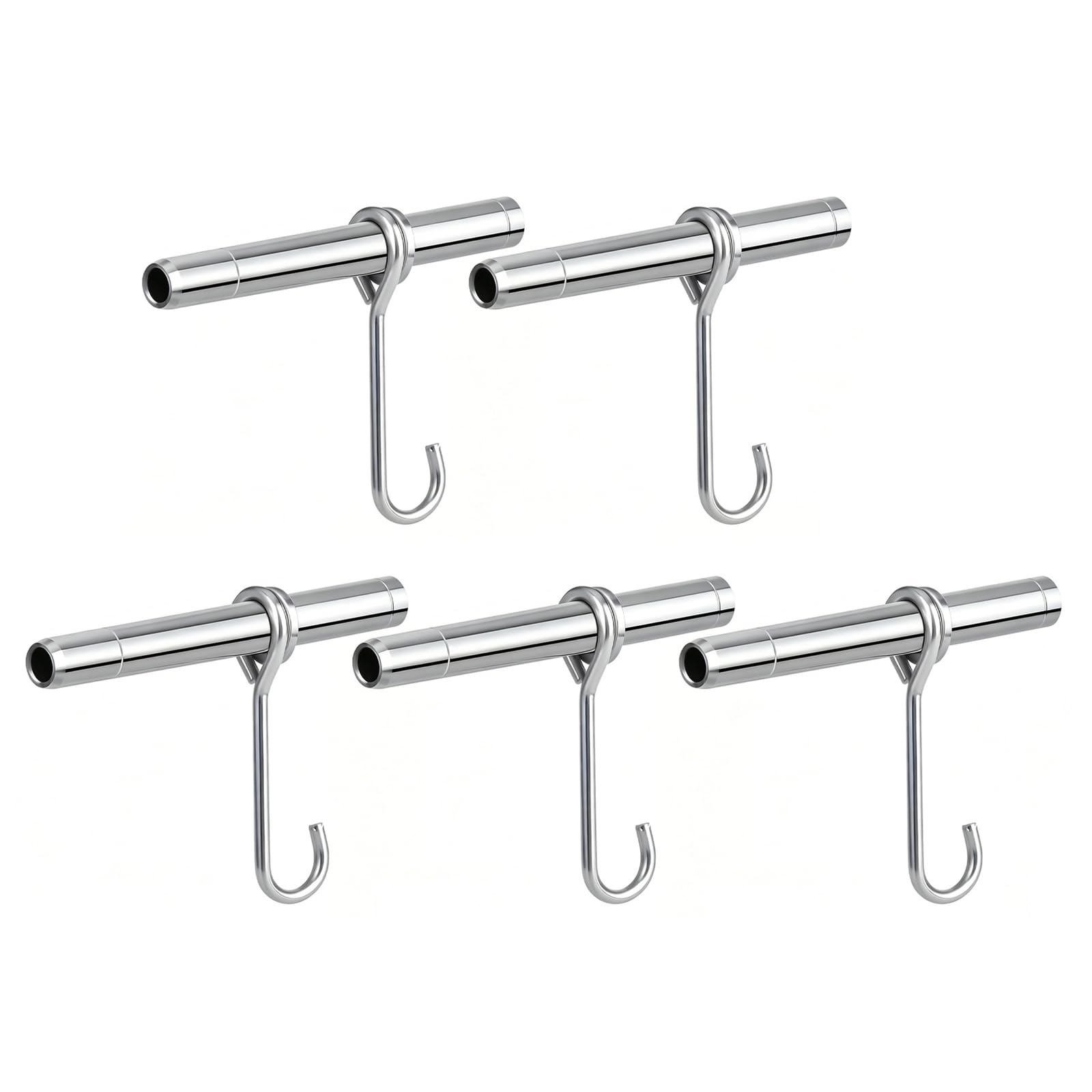 Maple Tapping Spile Set Stainless Steel Sap Spouts with Bucket Hooks for Tree Tapping Setup, Sap Collection Hardware for Bucket or Tubing Use Maple Syrup Tap Set Spile Stainless Steel Spout Tree Hook
