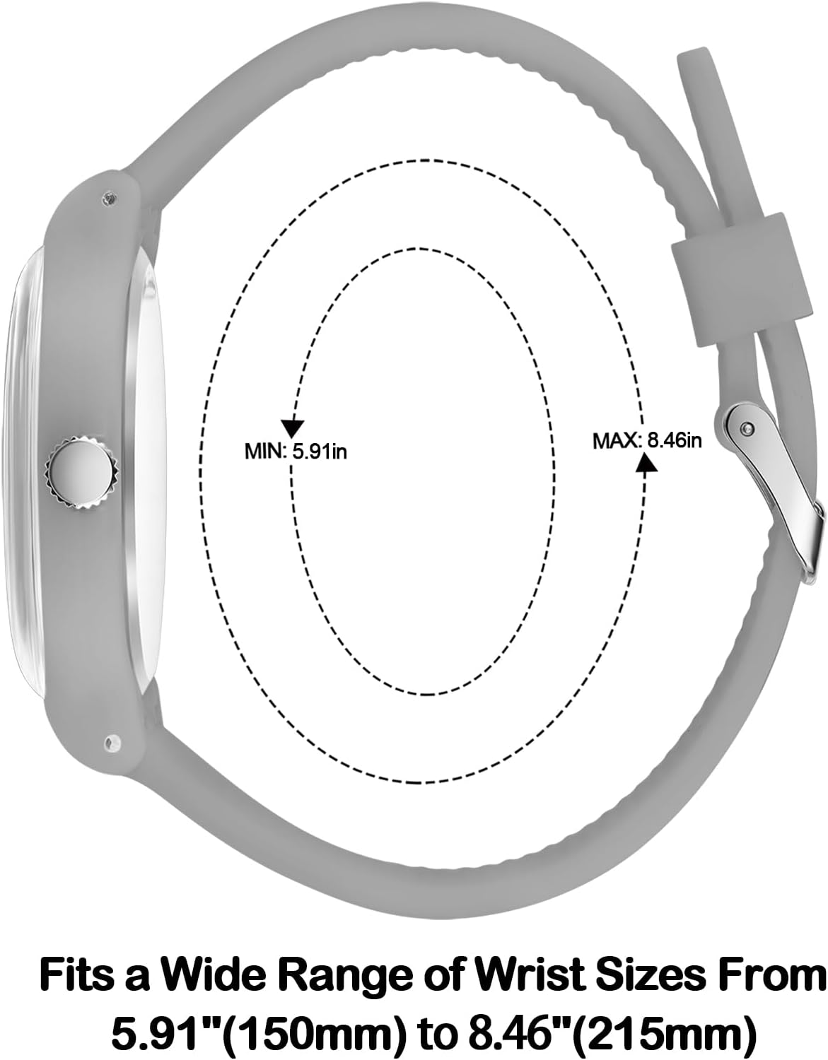 Waterproof Analog Unisex Nurse Watch for Nurses,Nursing Students,Medical Professionals,Women,Men with Easy to Read Military Time Dials,Second Hand and 24 Hour,Soft Breathable Silicone Band. - Image 3