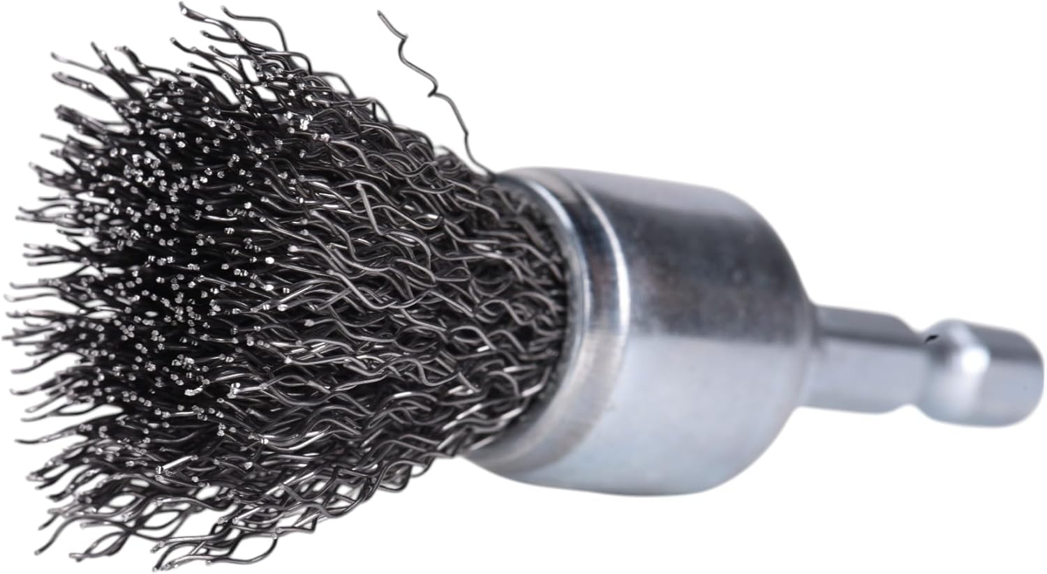 Century Drill & Tool 76203 Coarse Crimped Wire End Brush, 3/4" – Removes Rust, Paint, Weld Spatter, Ideal for Recessed Areas, Pipes, and Spot Cleaning