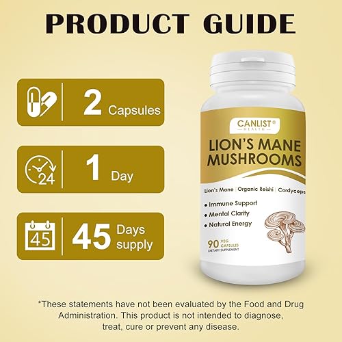 Miniatura 6 de Cápsulas de hongos melena de león