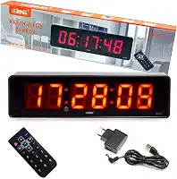 Cronometro Relógio Led Digital Temporizador Parede Mesa Com Controle LE-2113