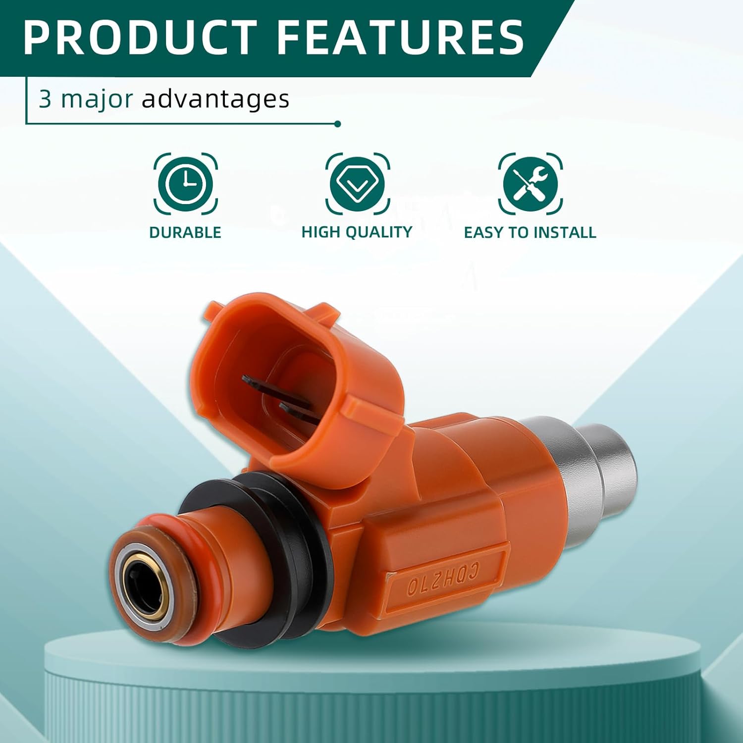 AUTOKAY 68V-8A360-00-00 Fuel Injector Flow Matched INP-771 CDH-210 Fit for Yamaha Outboard 115 HP for Chevrolet Tracker for Chrysler Sebring for Dodge Stratus for Suzuki for Mitsubishi - Set of 4