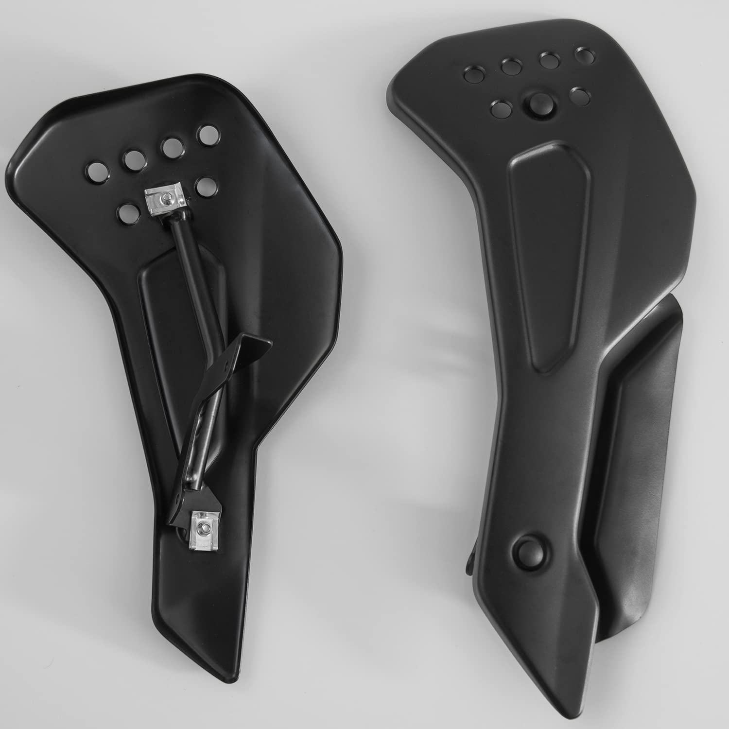 Protezione carenatura carenatura spoiler motore inferiore in alluminio per motocicletta compatibile con Trident 660 2021 2022 2023 Kit telaio carrozzeria copertura pancia (Nero)