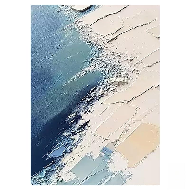 Texture épaisse et peinture à l'huile paysage abstrait fait main grand format