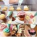 Kootek 28 Pcs Cake Decorating Tools with 12 Reusable Silicone Piping Pastry Bags 3 Sizes (12
