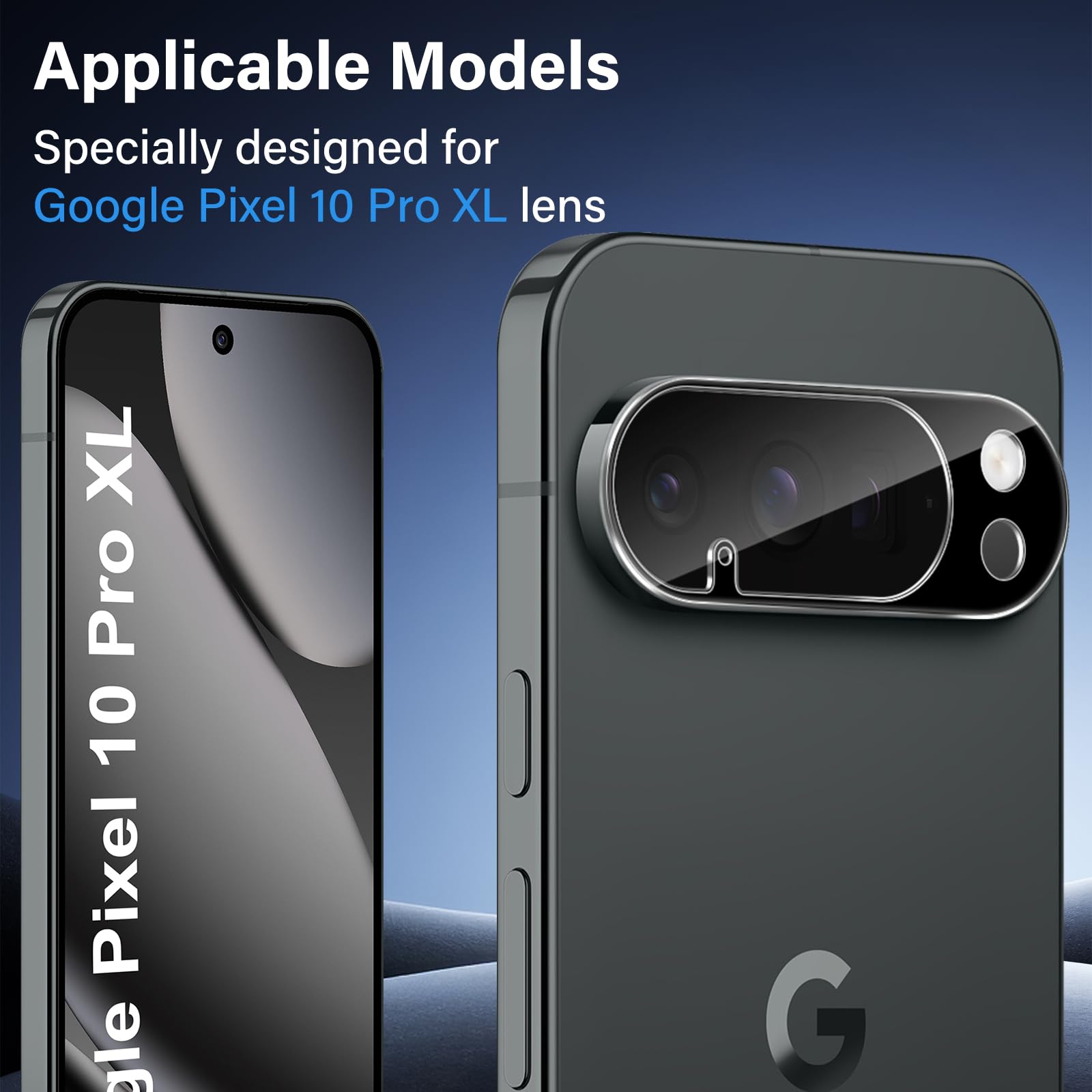 Xunzii 2 Pezzi Vetro Temperato 9H Per Fotocamera Google Pixel 10 Pro – Protezione Lente HD E Ultrasottile