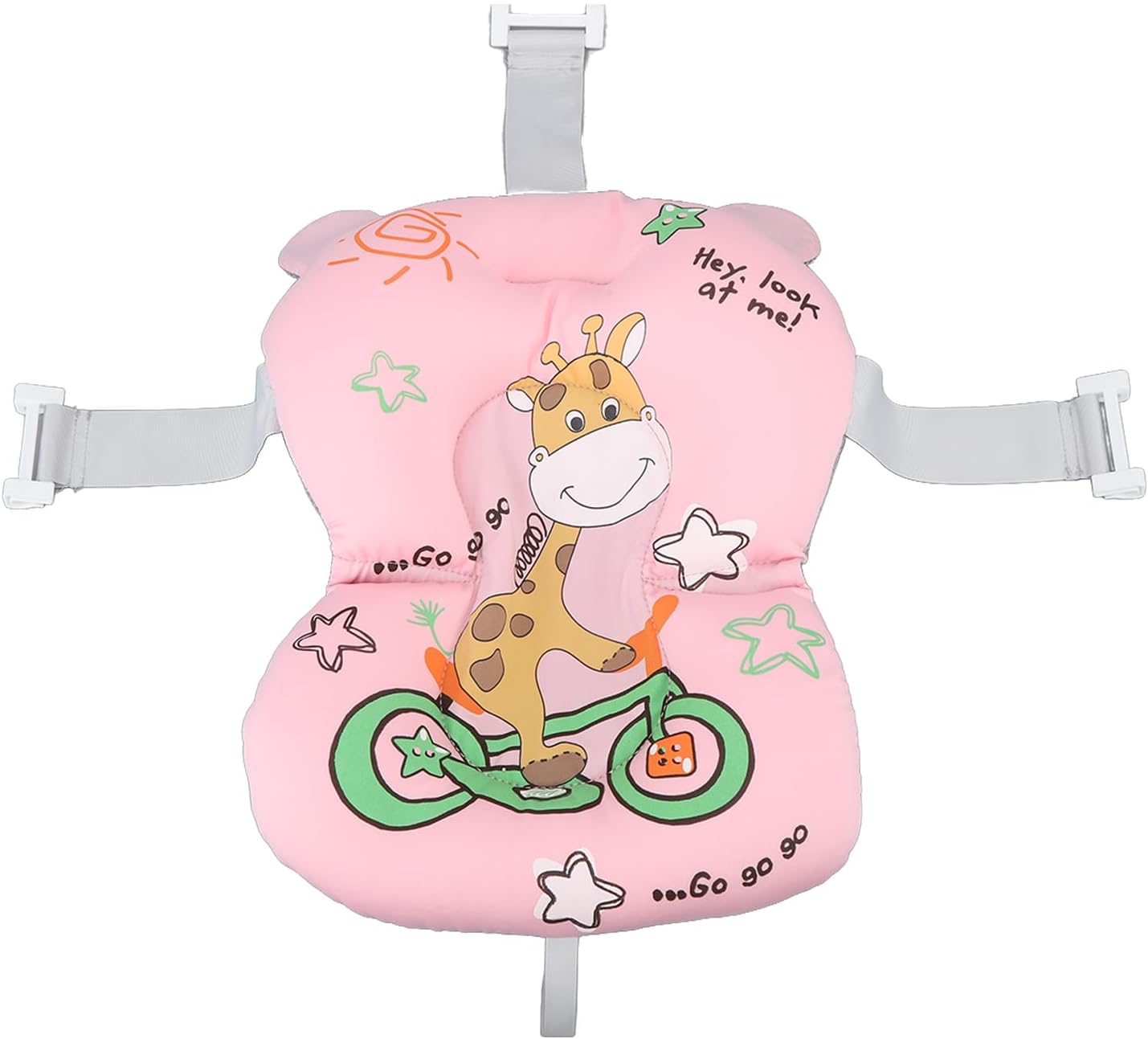 Garosa Baby Bath Pad, Newborn Bathtub Mat Infant Bath Supporter Pad Bathtub Pillow Nonslip Floating Bathing Tub Seat for Baby 0-12 Months ()