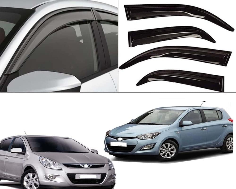 CARNACK Compatible for Door Visor Wind Rain Deflector Black for Hyundai ...