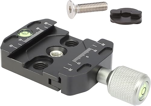 Miniatura 1 de Leftfoto Adaptador de repuesto con abrazadera de liberación rápida compatible con Arca-Swiss para convertidor de reemplazo de abrazadera de cabeza