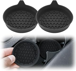 2025 Upgraded Silicone Car Cup Coasters (2-Pack) – Essential Drink Holder Protector Inserts