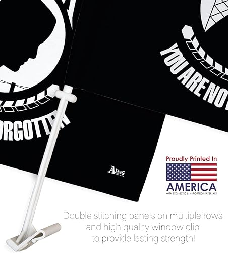 Miniatura 6 de Bandera de Trump Mug Shot Car Flag POW MIA Banderas de coche Make America Great Again Bandera para Carros MAGA Vehículo Decoración para Ventana Clip