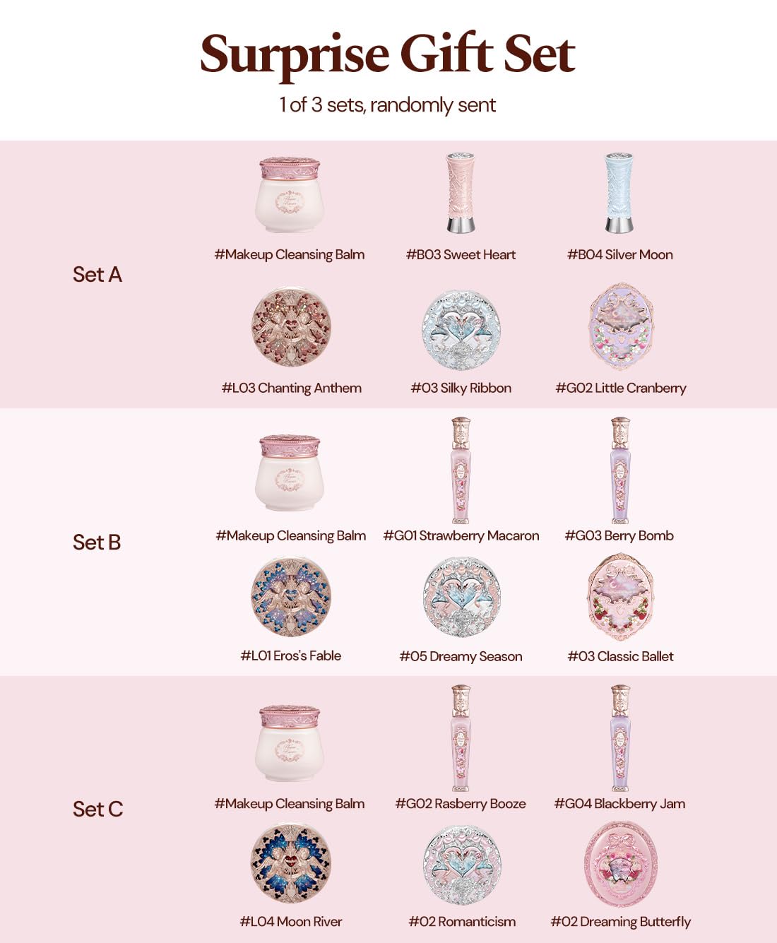 Flower Knows Surprise Gift Set,Random 6-Piece Lucky Bag,Ideal Holiday & Birthday Makeup Gifts for Women & Girls - Image 2