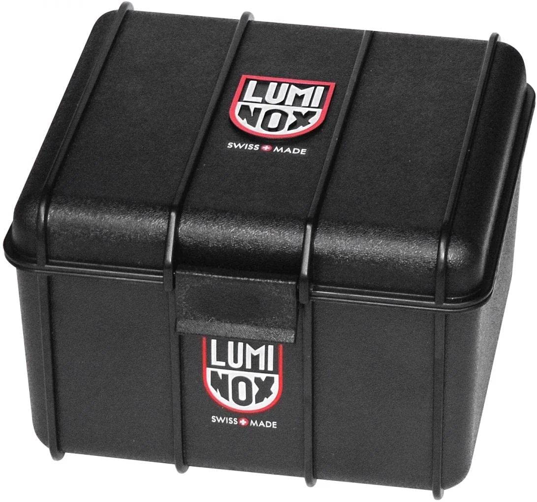 Luminox Męski analogowy szwajcarski mechanizm kwarcowy zegarek z bransoletką Cordura XB.3761, czarny, Nowoczesny