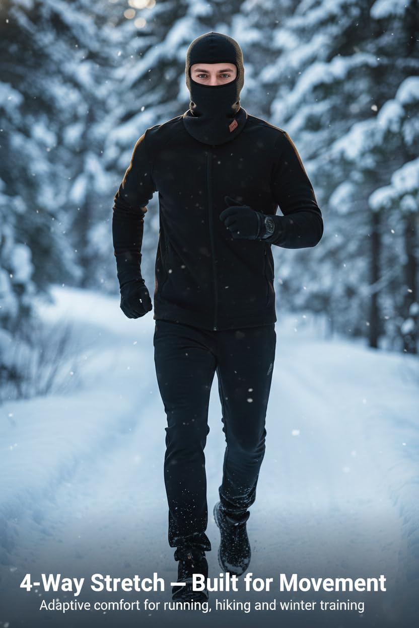 TBUS Men’s Knit Insulated Face Mask Beanie, Thermal Full Face Cover Ski Mask for Cold Weather for Women and Men - Image 5