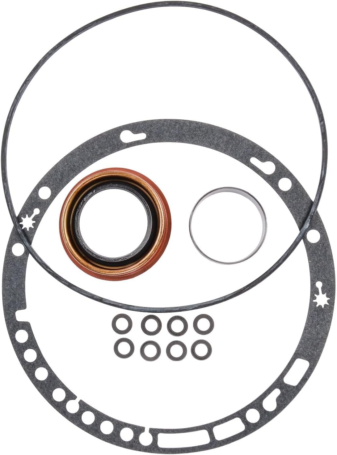 JEGS Front Pump Seal Kit | For Chevy/GM TH-350 Transmission | Made In USA | Includes (1) Front Pump Gasket, (1) O-Ring, (1) Metal Clad Seal, (1) Pump Bushing, & (8) Washers