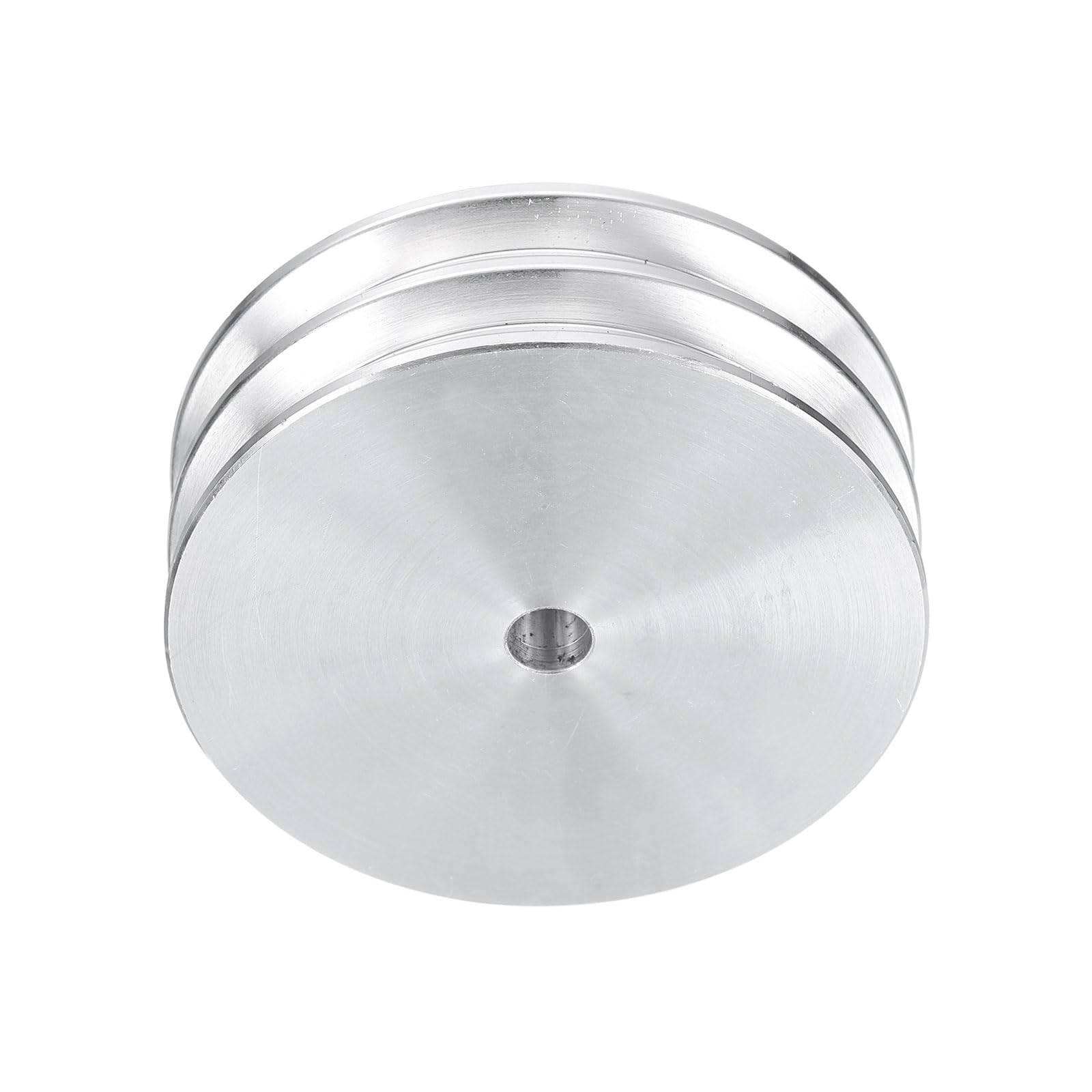 QUARKZMAN Puleggia a V Foro 6mm Diametro Esterno 60mm Doppia Scanalatura in Lega di Alluminio per Macchina da Trapano per Albero Motore 6mm(1/4") Cintura Sagomata in PU