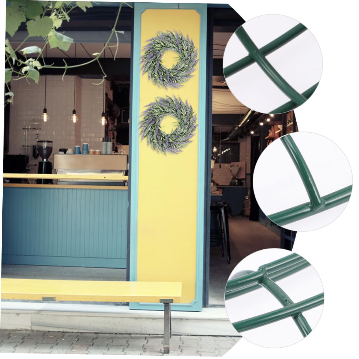 Ciieeo 6stücke Kranzrahmen Aus Metalldraht Zum Basteln in Runder Form Geeignet Für Türhängekranz Und Wanddekoration Bei Hochzeiten Und Festen Eisenrahmen Zum Herstellen Von Blumenkranzrin