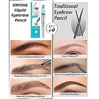 Vista 4 de Eyebrow Pencil Eyebrow Microblading Pen-Liquid Waterproof Eyebrow Pencil-Eye Makeup Eyebrow Pen Micro 4 Point Brow Pen Lift & Snatch Eyebrow 01#