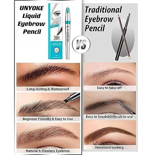 Miniatura 4 de Lápiz de cejas Pluma de microblading para cejas-líquido Impermeable Lápiz de cejas-Maquillaje de ojos Pluma de cejas Micro Pluma de cejas de 4