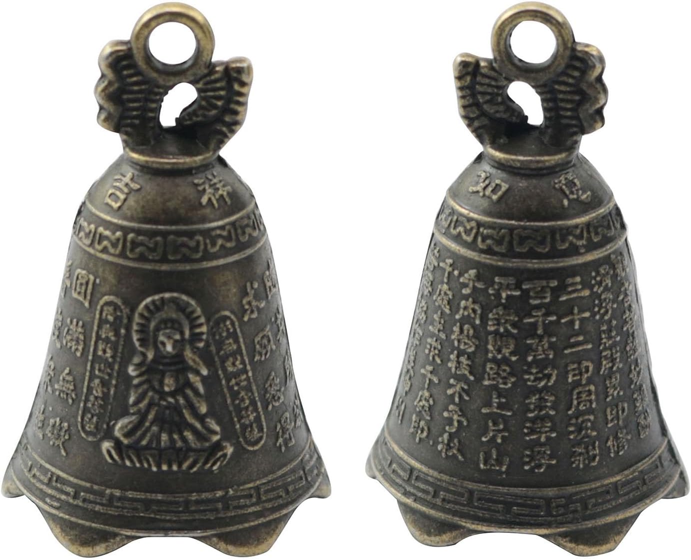 XGNG 10PCS Small Retro Bell Metal Accessories Clock Ornament Suitable for DIY Wind Chimes Doorbell Key Chains Pet Collars Jewelry Crafts Christmas Decoration