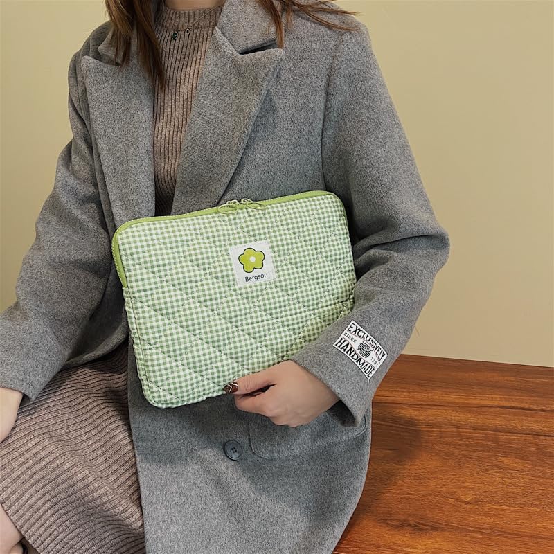 Funda acolchada para portátil de 11-15.6 pulgadas verde miniatura 4
