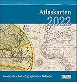  Geographisch-Kartographischer Kalender 2022 – Atlaskarten – Wand-Kalender mit historischen Landkarten – 45 x 48 cm