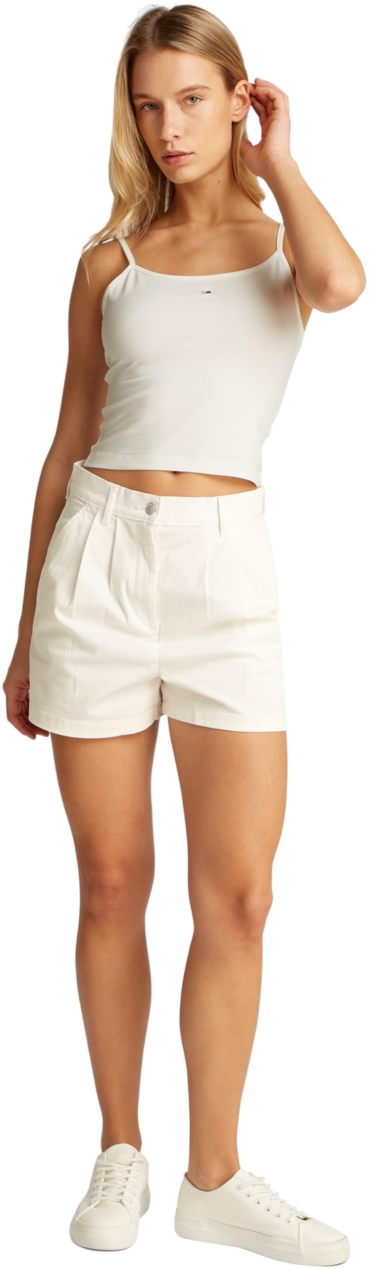 Tommy Jeans Camisetas de Tirantes Pack de 2 Mujer Essential Strap Top Tejido elástico