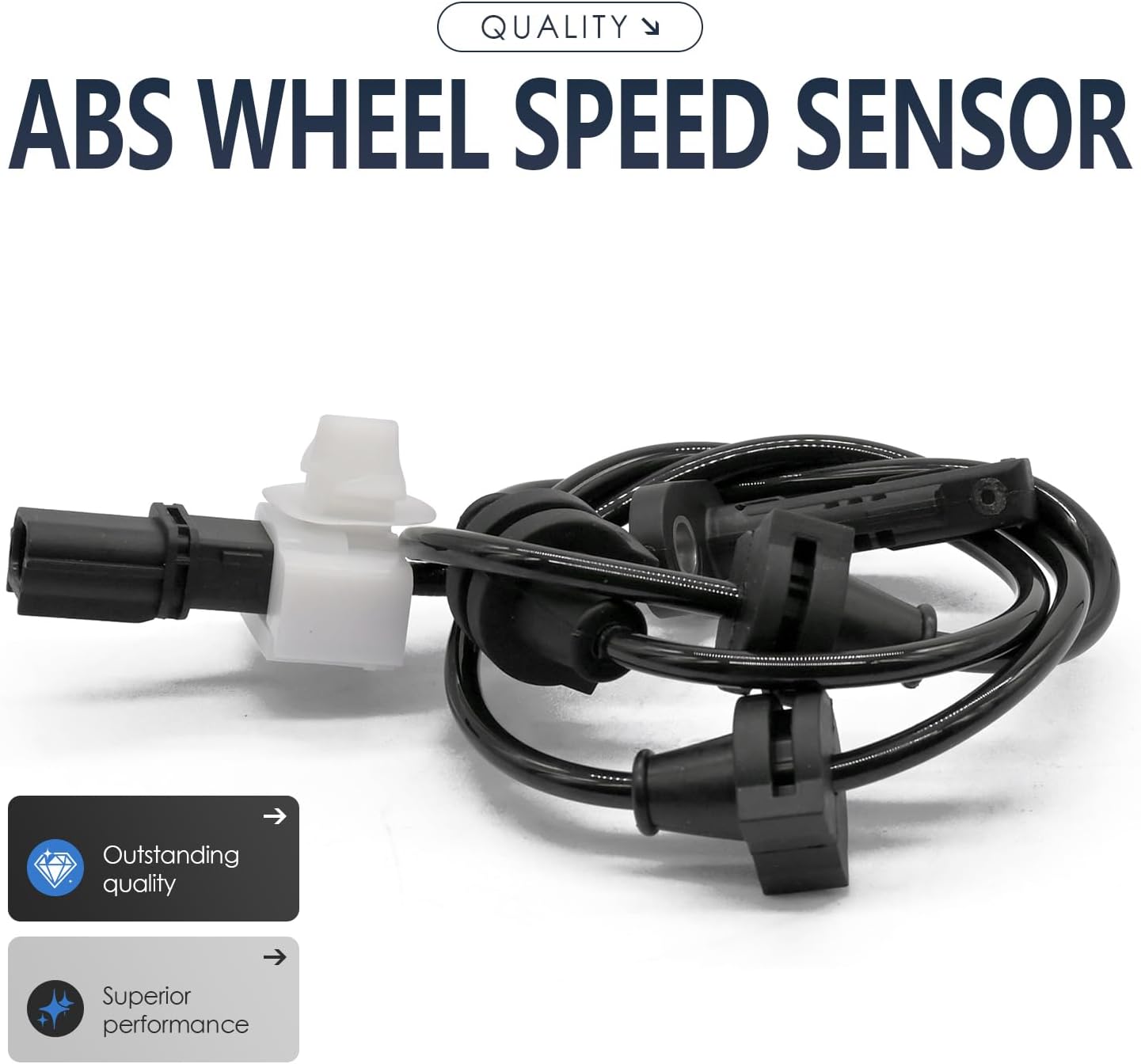 2PCS Rear Left and Right Abs Wheel Speed Sensor Compatible with Honda Mdx Passport Pilot Ridgeline 57470TZ6A02 AWD 14 15 16 17 18 19 20 21 22 23 24