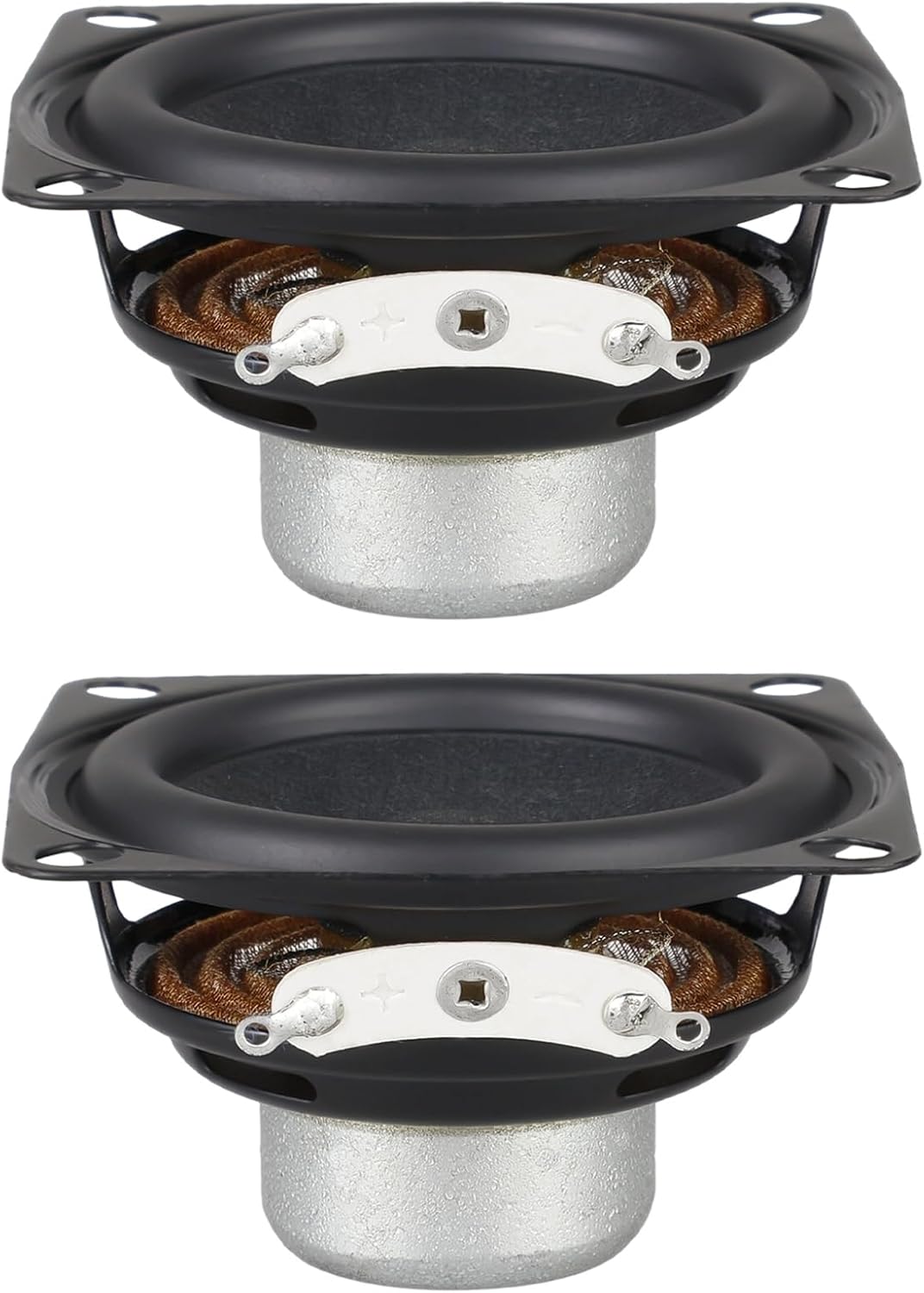 Professional 2Inch Full Ranges Speakers 5W 4Ohm Neodymium Magnets Driver with Durability Rubber Edges Enhances Sensitivity Power Output