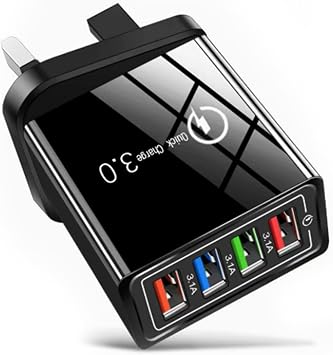Hyper Charge Pro Charger, 4-Port Quick Charger 3.0, USB Plug Fast Charging