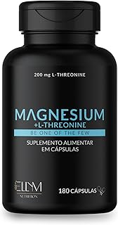 Magnésio + L-Treonina Alto Teor 100% Puro 180 Cápsulas por Pote ELLYM NUTRITION