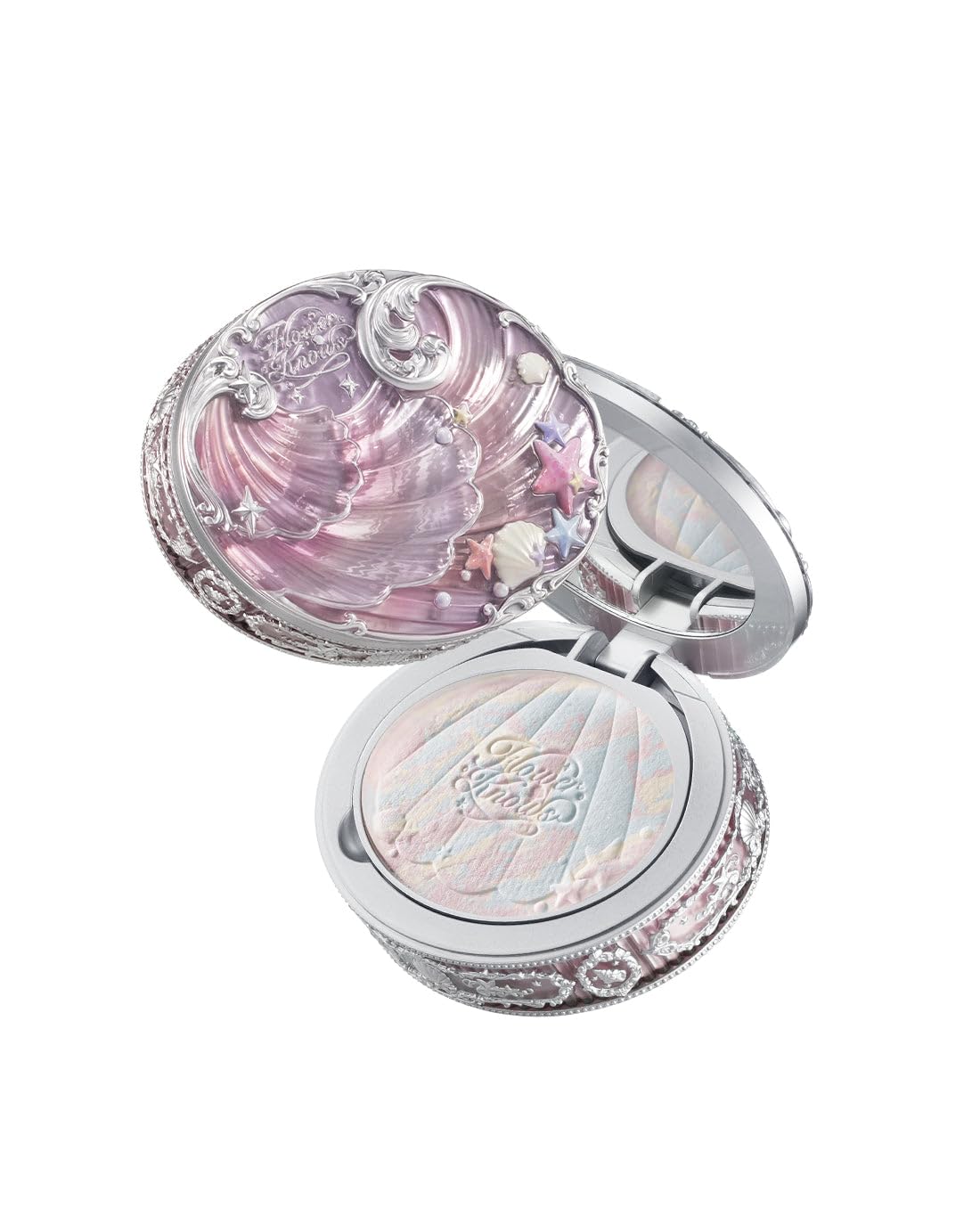 Flower Knows Shell's Jewel Baked Powder - Diffuse Blurring Effect and No Shine in Sight - Stay Flawless From Dawn Till Dusk (02 Dreamy Pink, 9g) 02 Dreamy Pink 9g