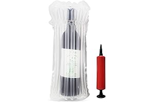 Wine Bottle Travel Protector, Reusable Packaging Sleeve with Pump, Pack of 16