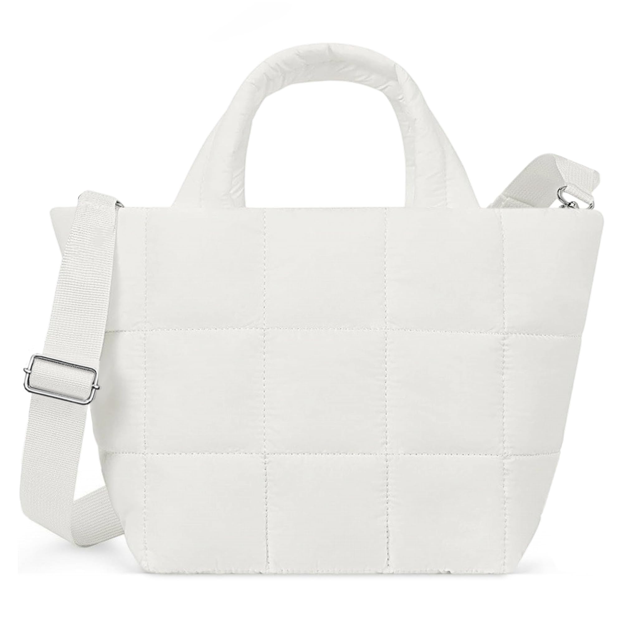 Mabecol Handtasche Klein Puffer-Tragetasch Gepolsterte Handtaschen Leichter Schultertasche Wasserdichte Einkaufstasche Mini Tote Bag Shopper Tasche Crossbody Umhängetasche Stepptasche.