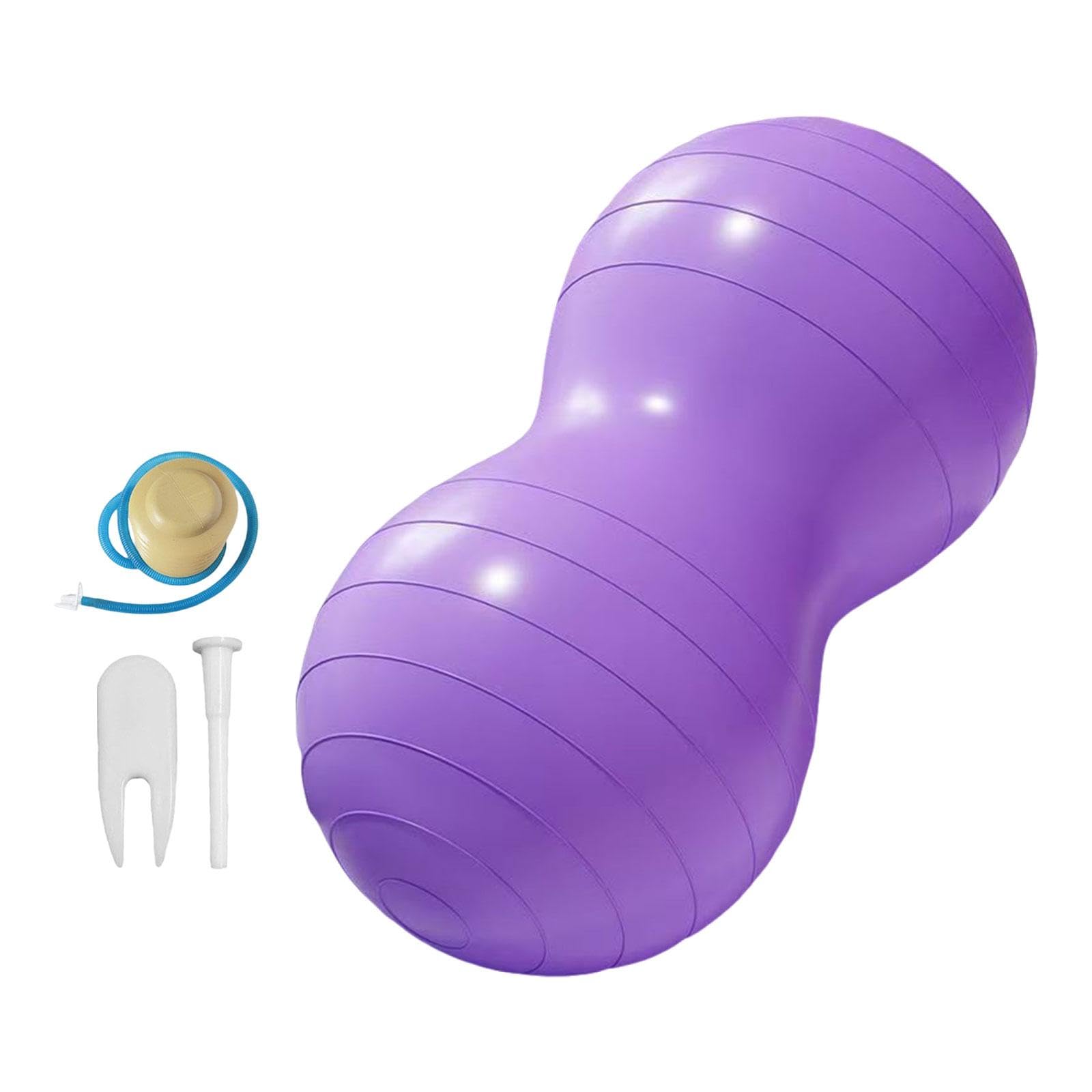 bnf® Peanut Ball Core Strength Training with Pump for Workout Gym Purple-Sports, Fitness & Outdoors/Exercise & Fitness/Accessories/Gyroscopic Hand Exercise Balls