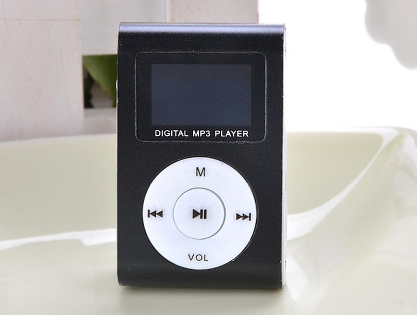 Generic Black Mini MP3 Player Clip USB FM Radio LCD Screen Support for 32GB Micro SD