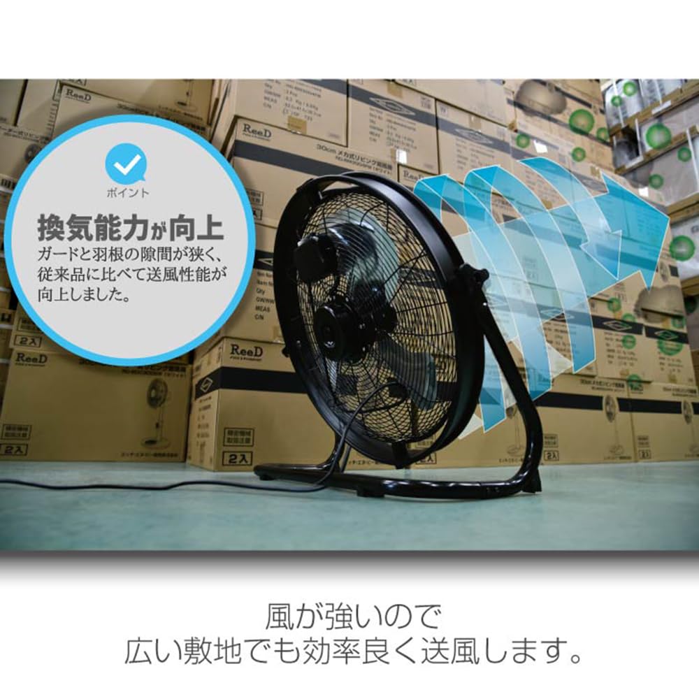 Amazon | タンスのゲン 業務用扇風機 強力 50cm 3枚羽根 風量3段階